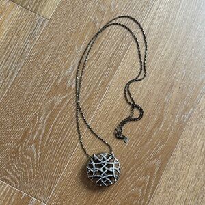 Lia Sophia Black and Silver Necklace